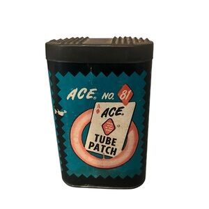 Vintage Ace Tube Patch No. 81 Ace Rubber Company Dallas Texas Collectible Garage